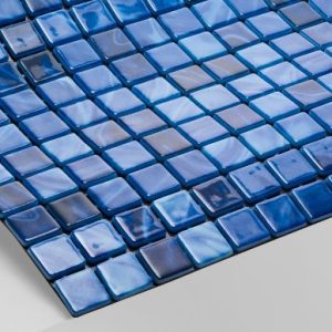 Gạch Mosaic Thủy Tinh Xanh Đại Dương Tiết Kiệm Bền Bỉ Cho Hồ Bơi