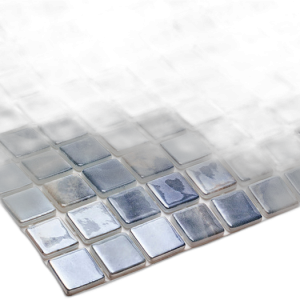 Gạch Mosaic Thủy Tinh Xanh Navy Tiết Kiệm Bền Bỉ Cho Hồ Bơi