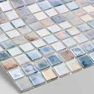 Gạch Mosaic Thủy Tinh Hồng Flamingo Tiết Kiệm Cho Hồ Bơi Sang Trọng