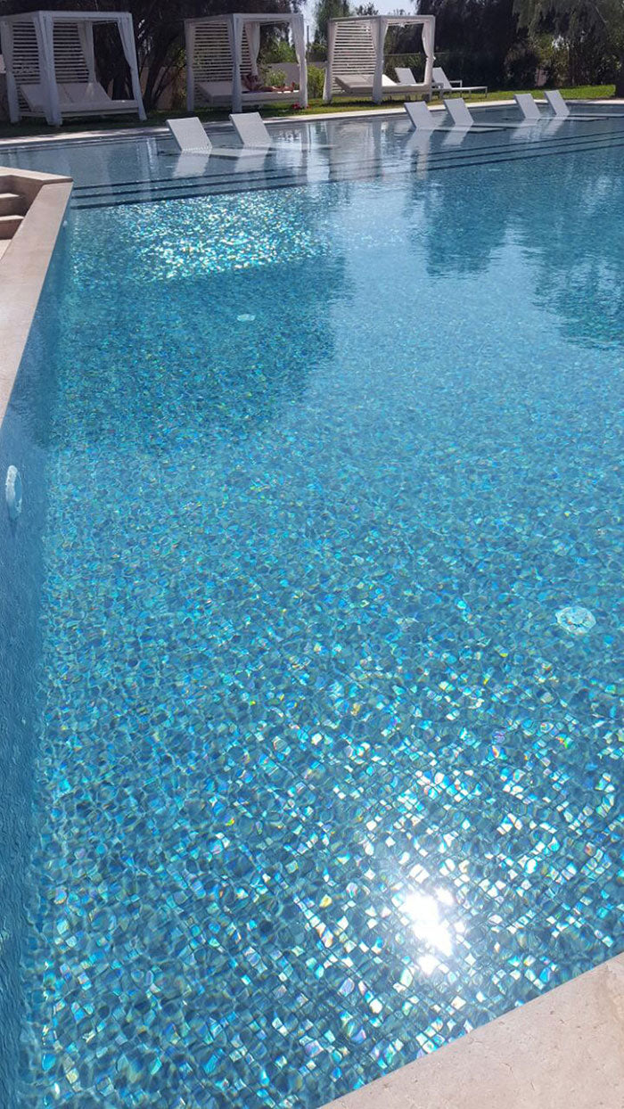 Gạch Mosaic Thủy Tinh Xanh Lena Tiết Kiệm Cho Hồ Bơi Ecotechpool Gạch Mosaic Thủy Tinh Xanh Lena Tiết Kiệm Cho Hồ Bơi Ecotechpool - Ảnh 2