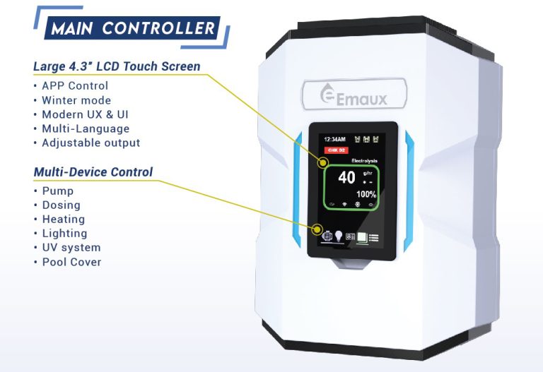 Máy điện phân muối xử lý nước hồ bơi tiết kiệm năng lượng Emaux SSCone