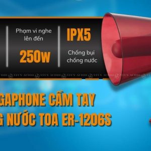 Loa cầm tay chống nước thông minh TOA ER-1206S cho hồ bơi