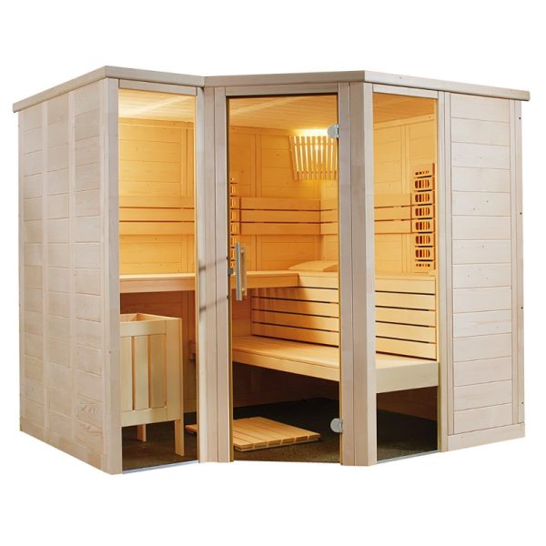 Phòng Xông Hơi Hồng Ngoại Arktis Infra+ 3-4 Người Gỗ Aspen
