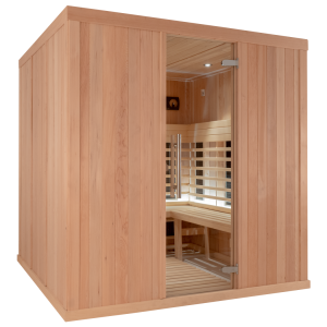 Phòng Xông Hơi Hồng Ngoại Tiết Kiệm Điện 5 Người Ghế L phong xong hoi hong ngoai oceanic ir3030l go hemlock