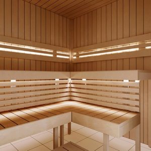 Phòng Xông Hơi Khô Sauna Optimal 3-4 Người Gỗ Dương Xử Lý Nhiệt – hình 4