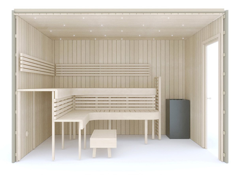 Phòng Xông Hơi Khô Sauna Premium 3-4 Người Gỗ Dương Aspen Phòng Xông Hơi Khô Sauna Premium 3-4 Người Gỗ Dương Aspen