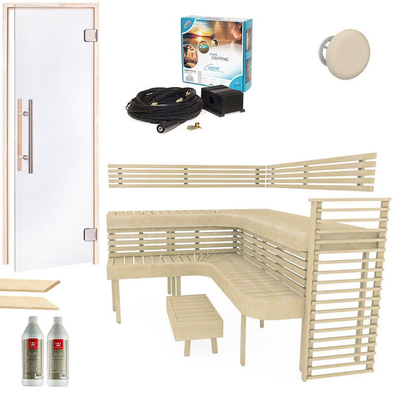 Phòng Xông Hơi Khô Sauna Premium 3-4 Người Gỗ Dương Aspen Phòng Xông Hơi Khô Sauna Premium 3-4 Người Gỗ Dương Aspen – hình 6