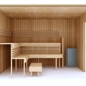 Phòng Xông Hơi Khô Sauna Premium 3-4 Người Gỗ Dương Xử Lý Nhiệt