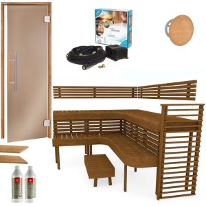 Phòng Xông Hơi Khô Sauna Premium 3-4 Người Gỗ Dương Xử Lý Nhiệt – hình 3