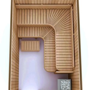 Phòng Xông Hơi Khô Sauna Premium 3-4 Người Gỗ Dương Xử Lý Nhiệt – hình 6