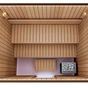Phòng Xông Hơi Khô Sauna Standard 3-4 Người Gỗ Dương Xử Lý Nhiệt Thermo-Aspen – hình 3