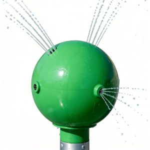 Tấm phun nước hình quả cầu xanh composite cho sân chơi nước trẻ em Tấm phun nước hình quả cầu xanh composite cho sân chơi nước trẻ em - hình 2