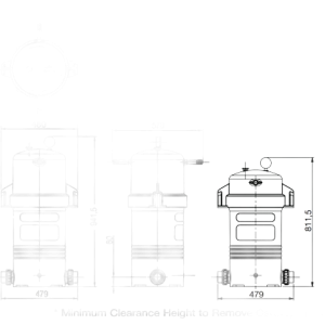 Thiết Bị Lọc Cartridge Hồ Bơi Waterco OpalXL4 Tiết Kiệm Năng Lượng